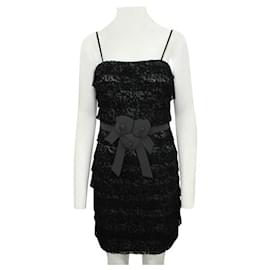 Autre Marque-CONTEMPORARY DESIGNER Lace Strapless Dress-Black