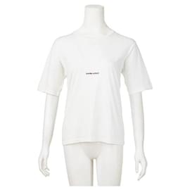 Saint Laurent-T-Shirt mit Saint Laurent-Logo-Print-Weiß