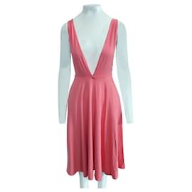 Reformation-REFORMATION Maxi Vestido Rosa con Bolsillos-Rosa