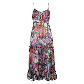 Autre Marque-Vestido de verão com estampa multicolorida Saloni-Multicor