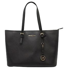 Michael Kors Grand sac cabas Jet Set en noir Noir