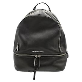 Michael Kors-Rhea Zip Backpack in Black-Black