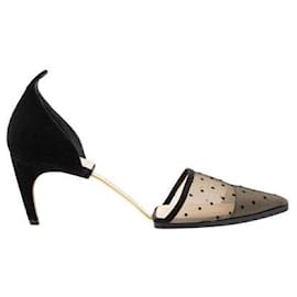 Dior-Zapatos de salón Dior D-Moi de malla plumetis y tul-Negro