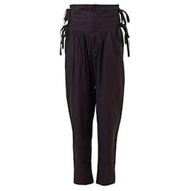 Isabel Marant Etoile-pantalones cargo de talle alto-Púrpura