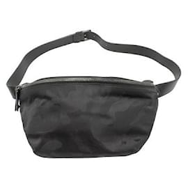 Valentino-Nylon Jacquard Waist Bag-Black