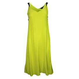Autre Marque-Contemporary Designer Lime Green Colette Slip Dress-Green