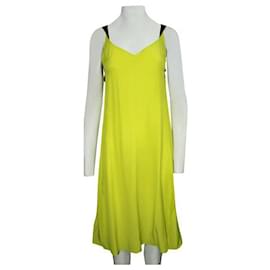 Autre Marque-Vestido Colette Slip de designer contemporâneo verde limão-Verde