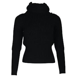 Gucci-Gucci suéter gola alta de tricô preto-Preto