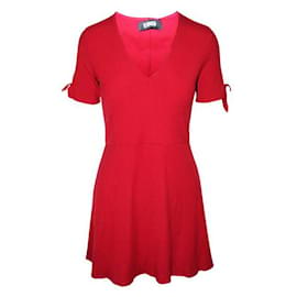 Reformation-Mini vestido rojo Reforma-Roja