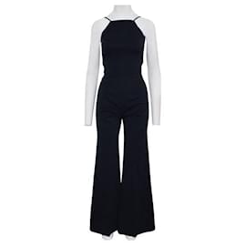 Reformation-Reformation Navy Blue Jumpsuit with open back-Navy blue