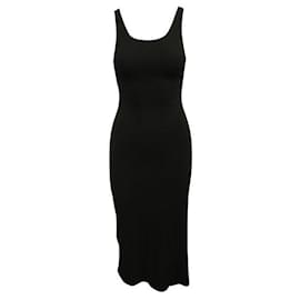 Reformation-REFORMATION Black Maxi Bodycon Dress-Black