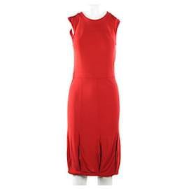 Tory Burch-Tory Burch Sleeveless Midi Dress-Red