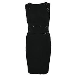 Autre Marque-CONTEMPORARY DESIGNER Black Dress with Sequins-Black