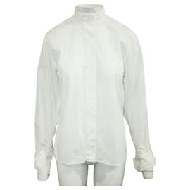 Autre Marque-Dion Lee Camicia bianca con cravatte sulle maniche-Bianco