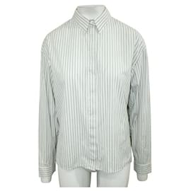Autre Marque-Dion Lee White Striped Shirt-White