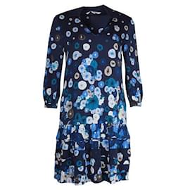 Diane Von Furstenberg-Marineblaues Kleid „Susie“-Marineblau