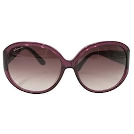 Salvatore Ferragamo-Purple Round Sunglasses-Purple