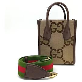 Gucci-Gucci – Jumbo-Gg-Mini-Einkaufstasche (699406)-Mehrfarben,Beige,Andere