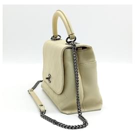 Chanel-Chanel Tote And Shoulder Bag-Cream