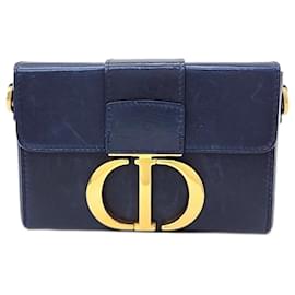 Christian Dior-Dior Montaigne Box Bag-Navy blue