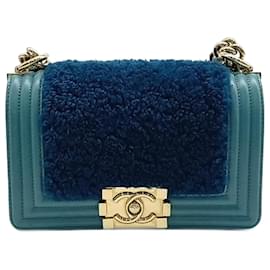 Chanel-Borsa Chanel Boy Mini-Turchese