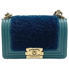 Chanel-Chanel Boy Bag Mini-Turquoise
