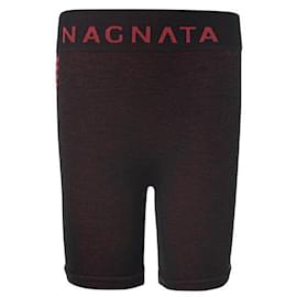 Autre Marque-Shorts de bicicleta com mistura de lã sem costura NANGATA DESIGNER CONTEMPORÂNEO-Vermelho