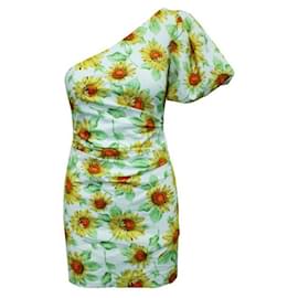 Autre Marque-CONTEMPORARY DESIGNER One Sleeve Sunflower Print Dress-Other