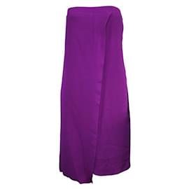 Autre Marque-CONTEMPORARY DESIGNER Purple Strapless Dress-Fuschia