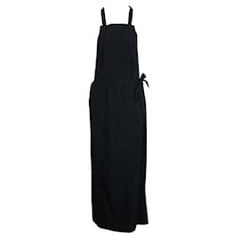 Autre Marque-CONTEMPORARY DESIGNER Black Pinafore Skirt-Black