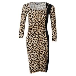 Just Cavalli-JUST CAVALLI Leopard Print Jersey Dress-Other
