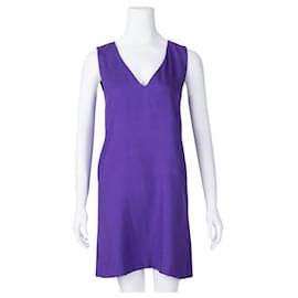 Diane Von Furstenberg-Diane Von Furstenberg Sleeveless Shift Dress-Purple