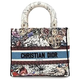 Dior-Dior D-Lite Lady Tasche, mittelgroß-Mehrfarben,Roh