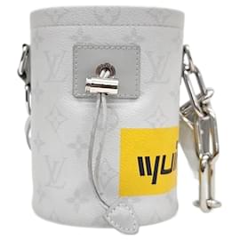 Louis Vuitton-LOUIS VUITTON Kreide-Nano-Tasche-Grau