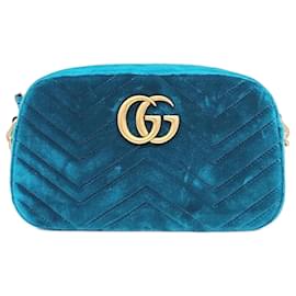 Gucci-Gucci  Velvet Marmont Crossbody Bag (447632)-Other