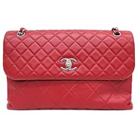 Chanel-Bolsa com aba empresarial Chanel-Vermelho