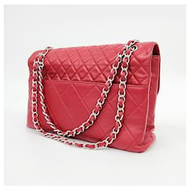 Chanel-Bolsa com aba empresarial Chanel-Vermelho