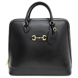 Gucci-gucci 1955 Horsebit Duffle Bag (621640)-Black