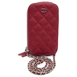 Chanel-Chanel Caviar Mini sac à bandoulière A70655-Rouge