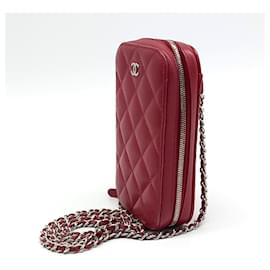 Chanel-Chanel Caviar Mini sac à bandoulière A70655-Rouge