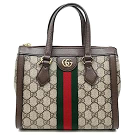 Gucci-Gucci Ophidia Gg petit sac à bandoulière-Marron,Multicolore,Beige
