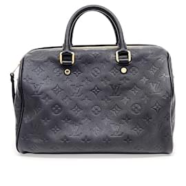 Louis Vuitton-Louis Vuitton Empreinte Bandoulière Speedy 30-Preto