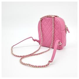 Chanel-Chanel Caviar Mini Chain Rucksack As0004-Pink