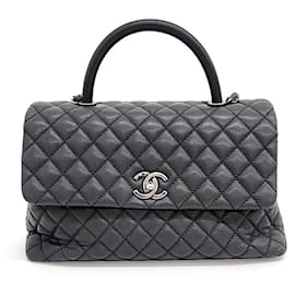 Chanel-Chanel  Caviar Coco Handle 31-Grey