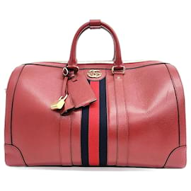 Gucci-Gucci  Soho Small Duffle Bag (724642)-Red