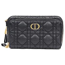 Christian Dior-Dior Caro Double Pouch Bag-Black