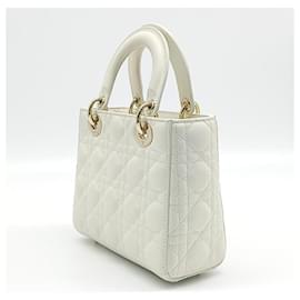 Christian Dior-Bolso Dior Cannage Lady Pequeño M0538OCAL-Crudo