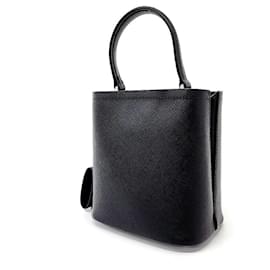 Prada-Prada  Saffiano Panel Tote Bag & Shoulder Bag-Black