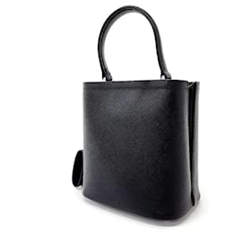 Prada-Bolso tote y bolso de hombro con panel Saffiano de Prada-Negro