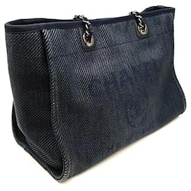 Chanel-Chanel  Doville Shoulder Bag-Navy blue